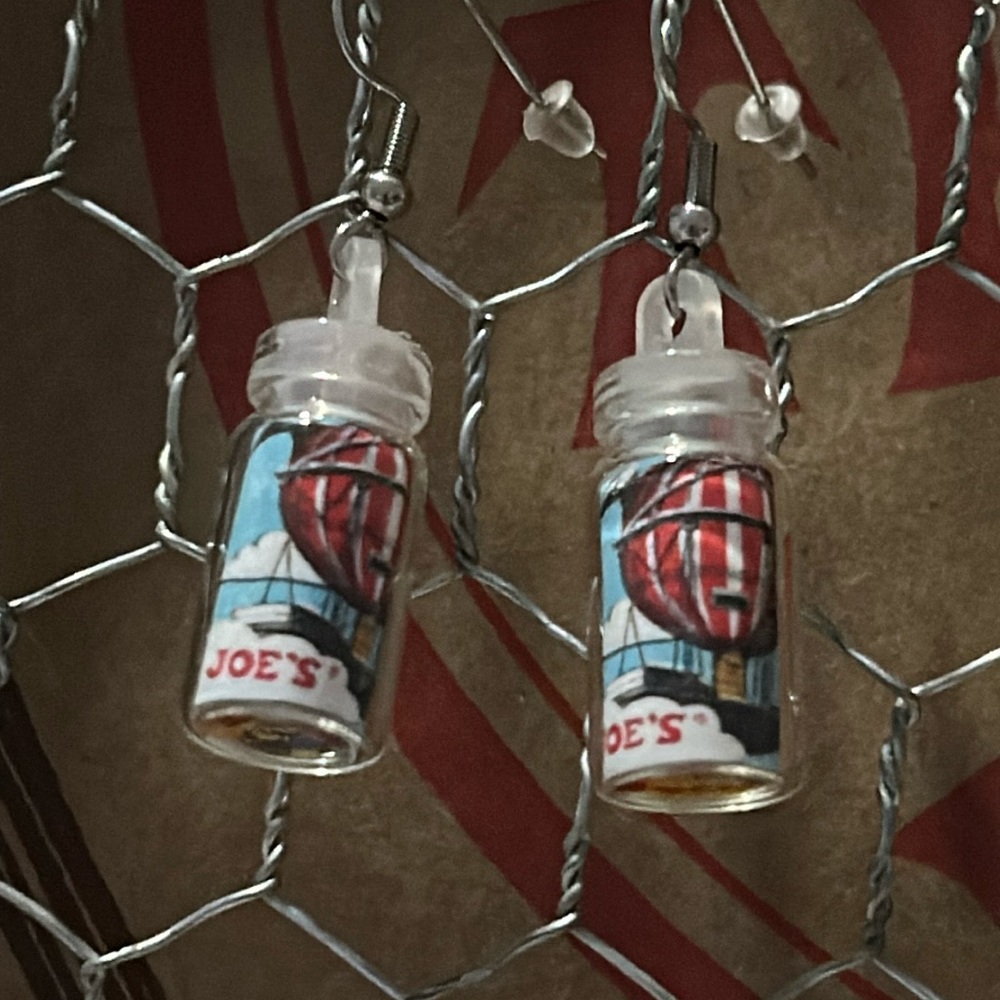 Glass jar Trader Joe’s earrings